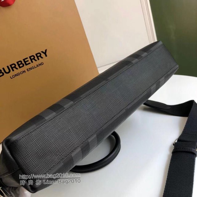 Burberry專櫃新款男包 巴寶莉經典煙熏格紋男士手提公事包  db1243